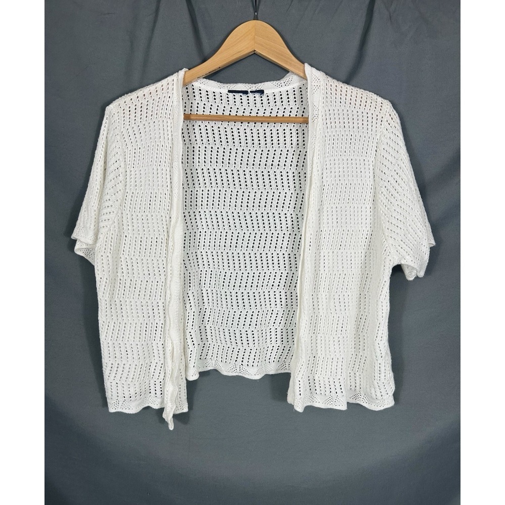 Unbranded Womens Open Knit Ivory Crochet‎ Cardigan Fairy Beach Coastal Vacation